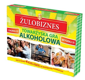GRA ŻULOBIZNES planszowa TOWARZYSKA z kieliszkami