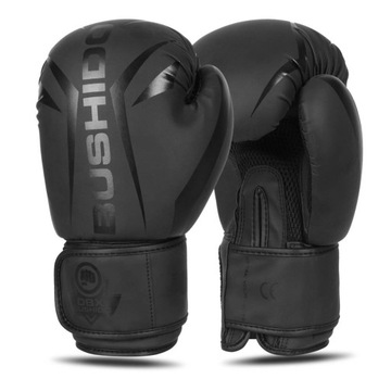Rękawice bokserskie MAT BLACK BUSHIDO 12 oz