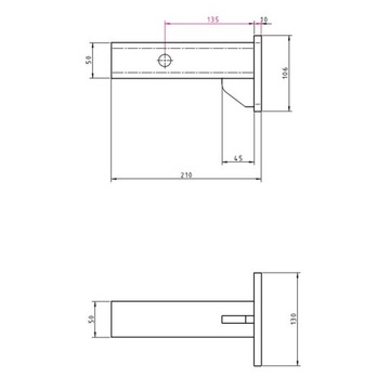 Uniwersalny Adapter Haka USA 51x51 Holowniczego Regulacja Wysokości