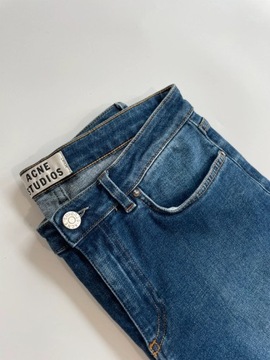 Acne Studios spodnie jeansy dopasowane skinny slim strzępione 36 S 38 M 29