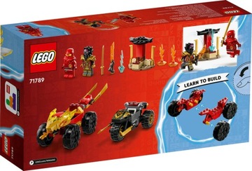 LEGO NINJAGO АВТОМОБИЛЬНО-МОТОЦИКЛОВАЯ БИТВА КАЯ И РАС 71789