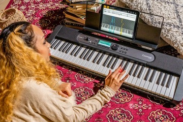 CASIO LK-S450 Подсветка + педаль + штатив + скамейка