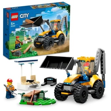 LEGO City 60385 Koparka Ładowarka Miasto Budowa Traktor 2 figurki akcesoria