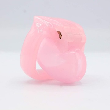 MAŁY RÓŻOWY PAS CNOTY CHASTITY 4 RINGI