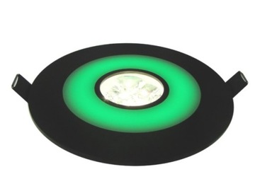 DOWNLIGHT UANG GREEN 3*1W BIAŁY DZIENNY,CZARNY