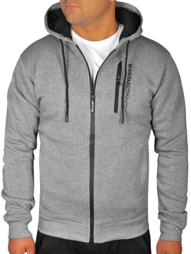 BLUZA MĘSKA ROZPINANA KIESZENIE CIEPŁA