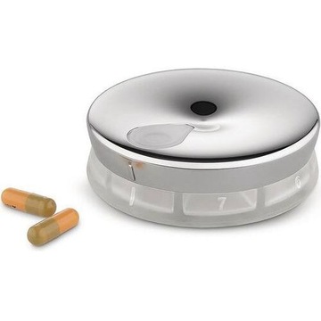 Alessi YOYO Pojemnik na Leki - Pudełko na Tabletki / Srebrne