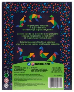 ДЕРЕВЯННЫЕ МАГНИТНЫЕ БЛОКИ ТАНГРАМ МАГНИТНЫЕ ФОРМЫ ПАЗЛ МОНТЕССОРИ