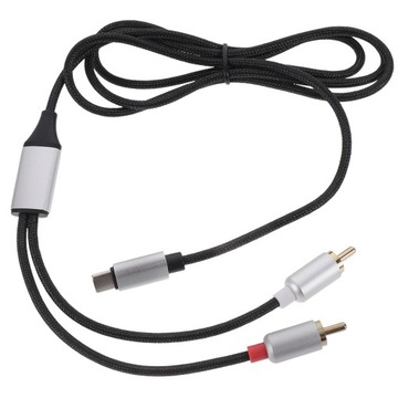 Kabel USB C do podwójnego kabla audio Rca Y Splitter Audio