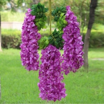 12x WISTERIA GLICYNIA sztuczna girlanda kwiatowa