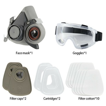 ХИМИЧЕСКИЕ ПОЛУМАСКИ ФИЛЬТРЫ ДЛЯ ГАЗОВОГО РАСПЫЛЕНИЯ ДЛЯ ПОКРАСКИ И ШЛИФОВКИ