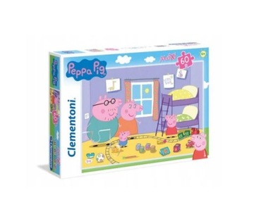 Puzzle 60 el Maxi Świnka Peppa Clementoni 26438