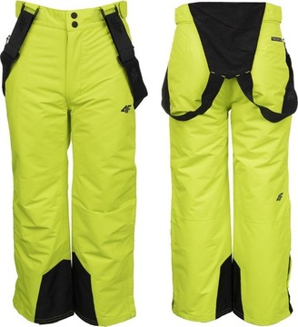 SPODNIE NARCIARSKIE DLA CHŁOPCA 4F ZIELONE HJZ22 JSPMN001 45S r 140cm