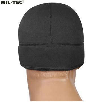 Czapka zimowa ciepła polarowa elastyczna Mil-Tec Fleece Cap czarna