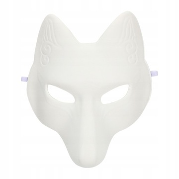 Halloween DIY Fox Mask Blank Ręcznie Malowana
