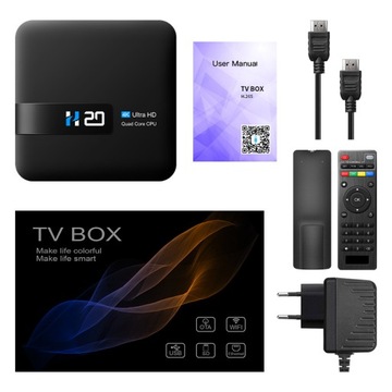 SMART TV BOX 4K 1/8G Android10 WIFI 2.4G HD НАСТРОЙКА