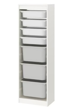 IKEA TROFAST - regał z pojemnikami 46x30x145 cm