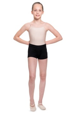 ШОРТЫ СПОРТИВНЫЕ ДЛЯ ГИМНАСТИКИ Физкультуры, ЧЕРНЫЕ 146/152