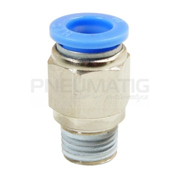 ZŁĄCZKA PNEUMATYCZNA AUTO WTYKOWA PROSTA 16 mm, GWINT 1/2