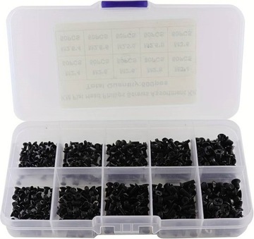 500 sztuk MAŁE ŚRUBKI DO LAPTOPA TABLETU GPS PŁASKI ŁEB ZESTAW PHILLIPS