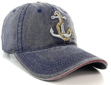 CZAPKA Z DASZKIEM BEJSBOLÓWKA RETRO VINTAGE JEANS