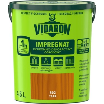 VIDARON Impregnat ogrodowy teak R02 4,5L