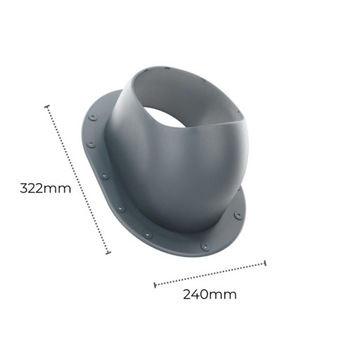 Вентиляционный дымоход SMART 125 на SHINGLE PAPE