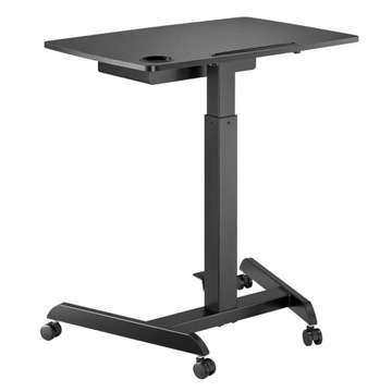 Стол для ноутбука Maclean, регулируемый по высоте, с выдвижным ящиком, черный d