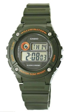 CASIO ZEGAREK MĘSKI SPORTOWY KHAKI NA RĘKĘ PŻD