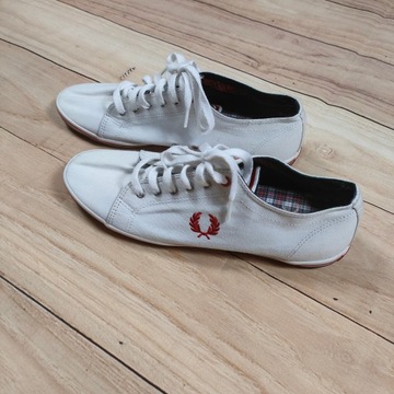 FRED PERRY Buty Trampki Białe Logowane Męskie r.43