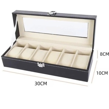 КОРОБКА-ОРГАНИЗАТОР КОРОБКА ДЛЯ ЧАСОВ 6 ШТ.