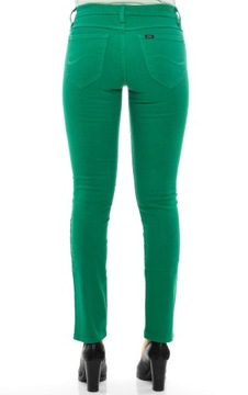 LEE spodnie SKINNY low GREEN jeans JADE _ W25 L33