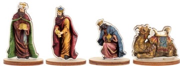 ФИГУРКИ ПЕРСОНАЖЕЙ для РОЖДЕСТВЕНСКОЙ НИЧКИ, КОНЮШНИ, НАБОР «СВЯТОЕ СЕМЕЙСТВО». л