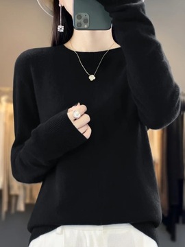Long Sleeve Women Sweater O-neck Pullover Autumn W