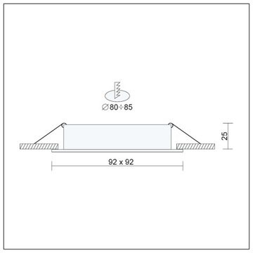 Галогенный светильник CAST WHITE + LED GU10 7W 3000K