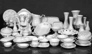C000 CZAJNIK 1600 ml + PODGRZEWACZ Biała IWONA PORCELANA CHODZIEŻ