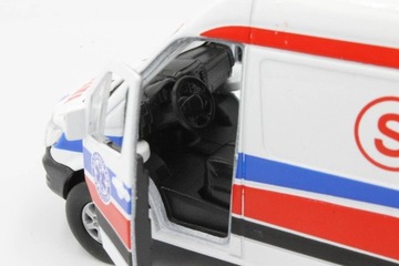 АВТОМОБИЛЬ ВЕСНА ПРУЖИНА МЕТАЛЛ МОДЕЛЬ WELLY Mercedes Sprinter Ambulance ДЛЯ МАЛЬЧИКОВ
