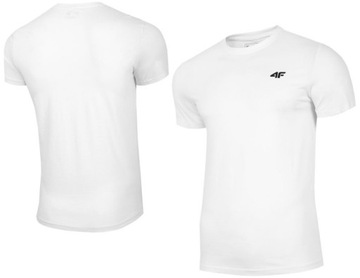 KOSZULKA MĘSKA T-SHIRT 4F M536 3XL BIAŁY