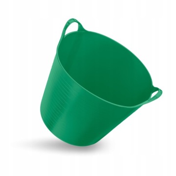 ГИБКИЙ КОНТЕЙНЕР, ПРОЧНАЯ КОРЗИНА, ЗЕЛЕНОЕ ВЕДРО, 27 Л