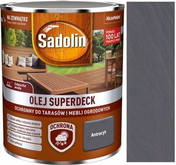 SADOLIN OLEJ SUPERDECK DO TARASÓW 2,5L ANTRACYT