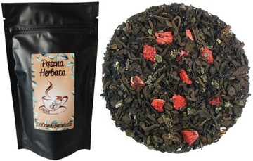 TRUSKAWKOWY pu-erh - CZERWONA HERBATA (50g)