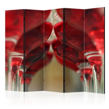 Parawan 5-częściowy - Wine bar II