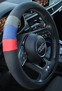 ТЕКСТИЛЬНАЯ КРЫШКА РУЛЯ (М) 37-39 кожа кожа