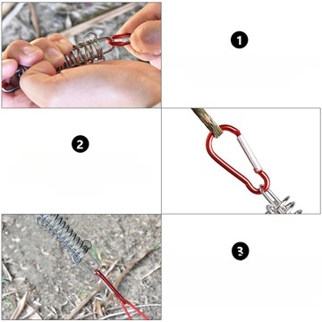 ШПИЛЬКИ ТАНТОВОГО ВЕРЕВА НАТЯЖИТЕЛЬ ВЕТРОВОЙ ЛИНИИ ПРУЖИНА РЕГУЛИРОВКИ НАТЯЖЕНИЯ ПРЯЖКА ВЕТРОЗАЩИТНАЯ ПРУЖИНА