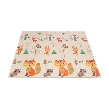 ДВУСТОРОННИЙ развивающий коврик ДЛЯ ДЕТЕЙ Gioco 10 Forest 180 × 200 см CE