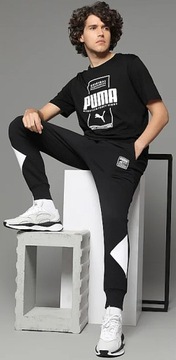 Spodnie dresowe męskie Puma Rebel Pants Block M