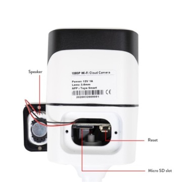 Камера PNI IP649 2MP 1080P, WiFimicro SD, Tuya Smart