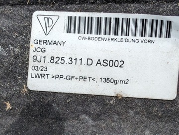 PORSCHE TAYCAN 9J1 КРЫШКА ШАССИ ДВИГАТЕЛЯ 9J1825311D