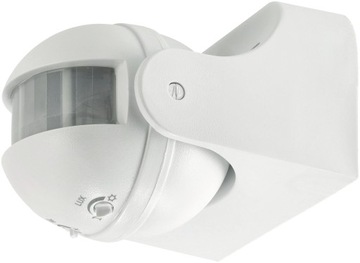 Датчик движения PIR IP44 220–240 В переменного тока, макс. 300 Вт, регулируемый инфракрасный, белый