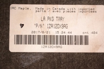 DODGE CHALLENGER 5.7 2017 LHD ZADNÍ POLIČKA KUFRU KRYT NÁKLAD